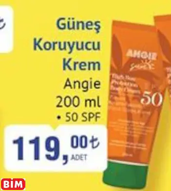 ANGİE  GÜNEŞ KORUYUCU KREM